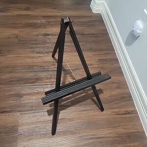 Vintage Wood 24” Art Easel Picture Display Black Wooden 3 legs adjustable height